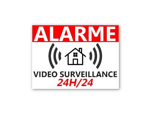Aufkleber alarm video - "alarm,