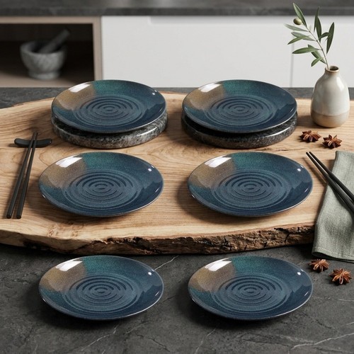 Schwarze melamin speiseteller - schwarze,