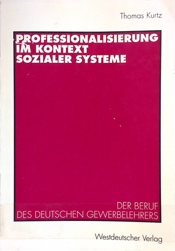Professionalisierung - , im