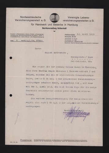 Halberstadt brief 1933 - brief,